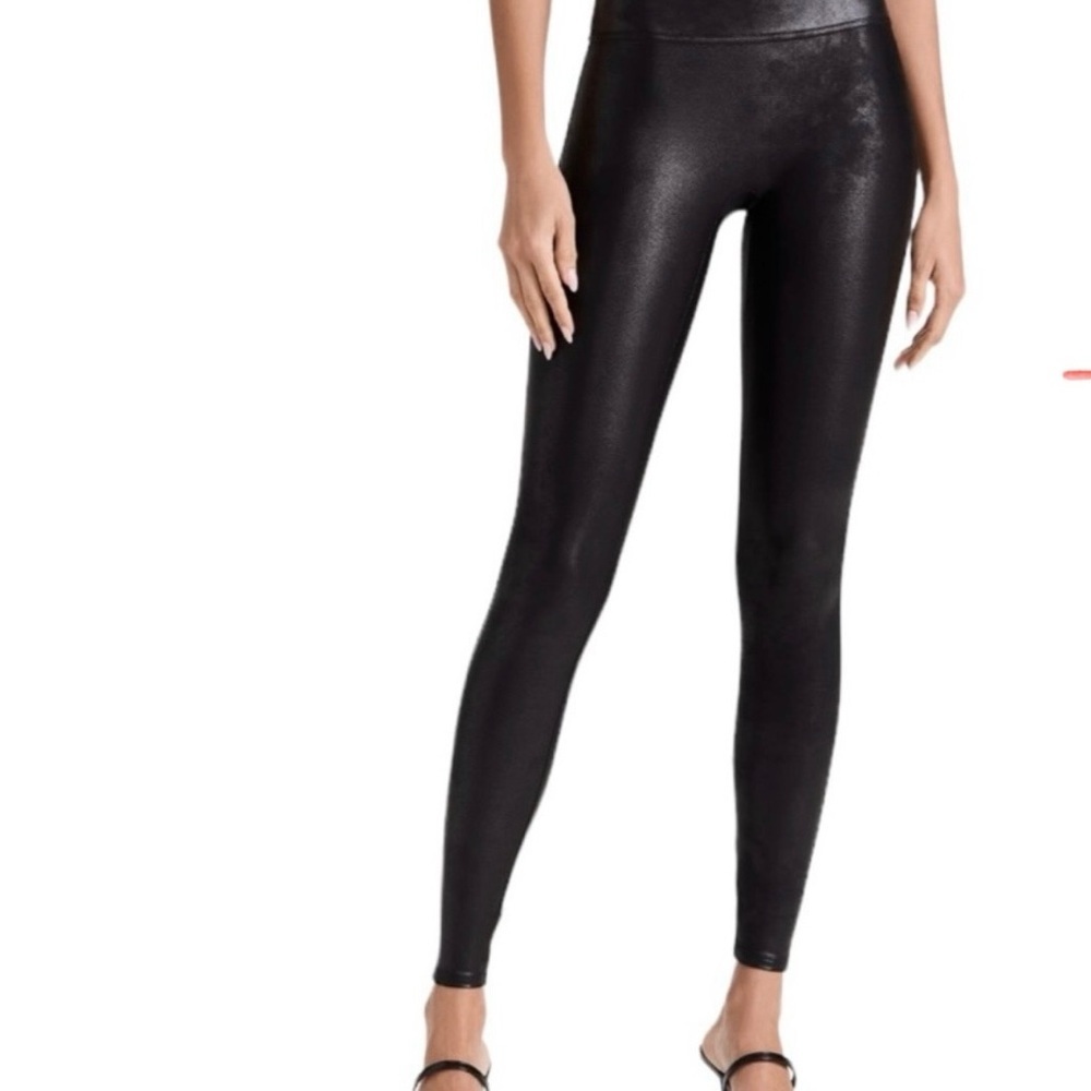 SPANX Glossy Black Leggings